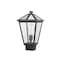Z-Lite Talbot 1 Light Outdoor Post Mount Fixture, Oil Rubbed Bronze And Seedy 579PHMS-ORB - alternate 2